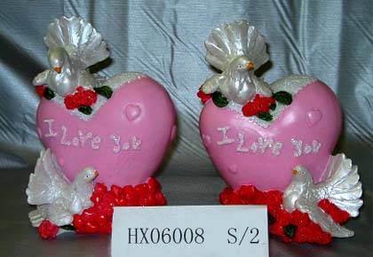 Resin Valentine DOVE Figurines