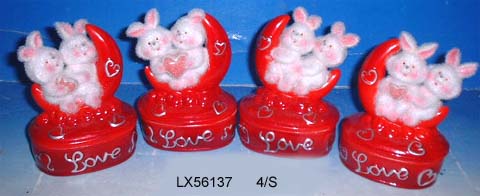 Ceramic Valentine decoration