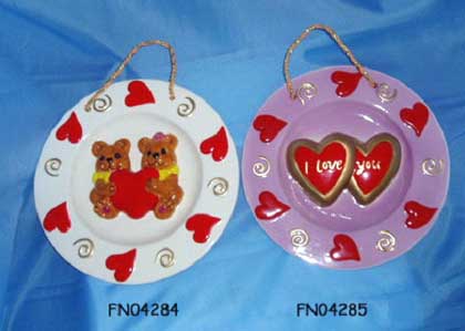 Ceramic Valentine decoration