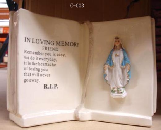 Porcelain Religious Book