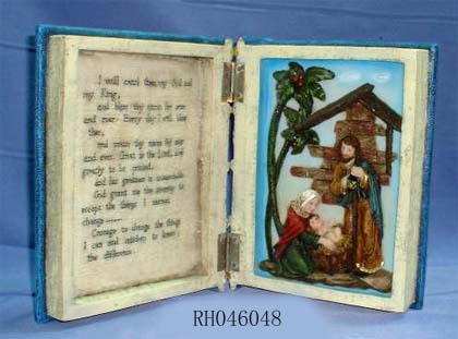 Resin Religious Book