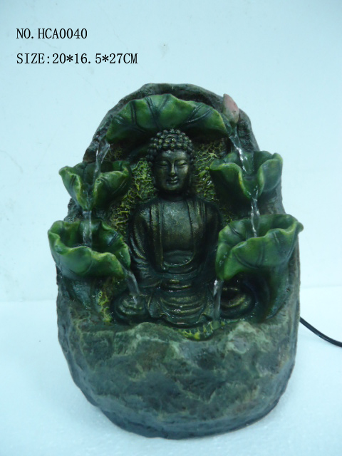 Resin Buddha Fountain