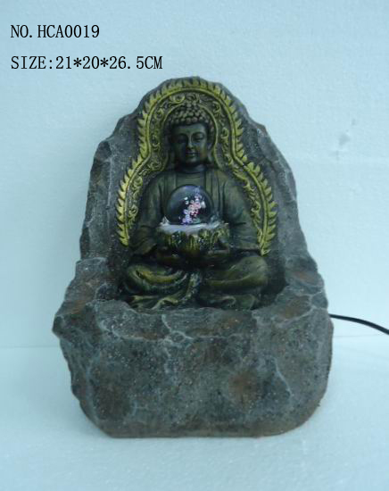 Resin Buddha Fountain