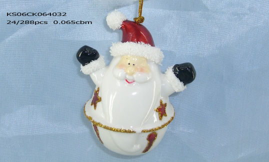 Ceramic X'mas hanging Deer figurine