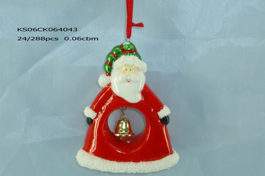 Ceramic X'mas hanging Deer figurine