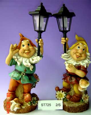 Resin Statue with Solar