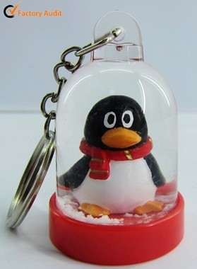 Plastic Keychain Snowglobe