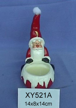 Ceramic X'mas Candle holder