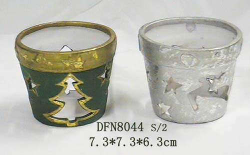 Ceramic Christmas Candle holders