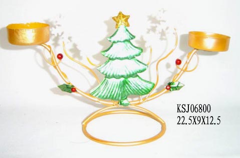 Metal X'mas Candle holder