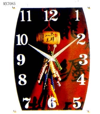 Wooden & Glass Clock