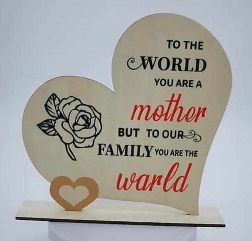MDF Mother day decoration